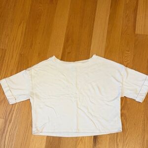 White Cropped T-Shirt